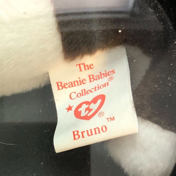 Ty Beanie Babies Dog Bundle "Bruno" Bull Terrier "Tracker" Basset Hound RETIRED - Picture 8 of 11